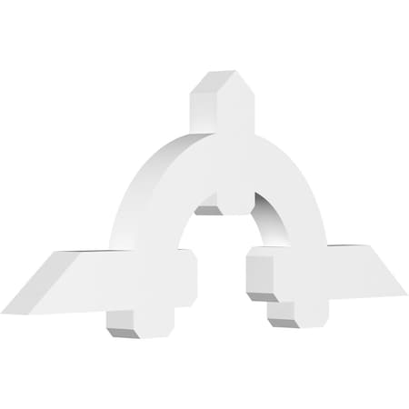 Ekena Millwork Ericson Architectural Grade PVC Gable Bracket, 60"W x 25"H x 4"D x 6"F, 10/12 Pitch GBP060X25X0406ERI00